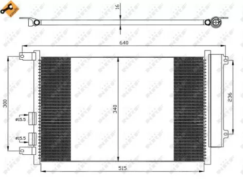NRF Condenser, air conditioning (35499)