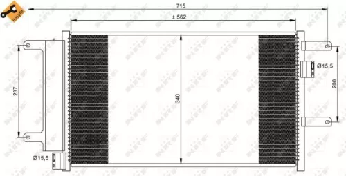 NRF Condenser, air conditioning (35751)
