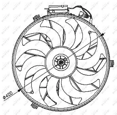 NRF Fan, engine cooling (47028)