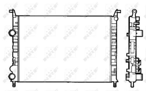 NRF Radiator, engine cooling (58195)