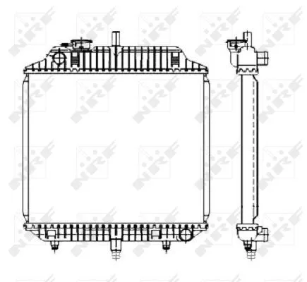 NRF Radiator, engine cooling (504271)
