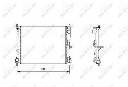 NRF Radiator, engine cooling (58188)
