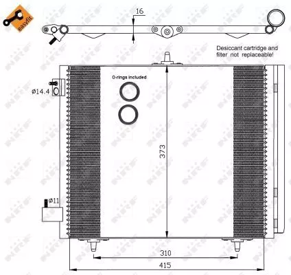 NRF Condenser, air conditioning (35405)