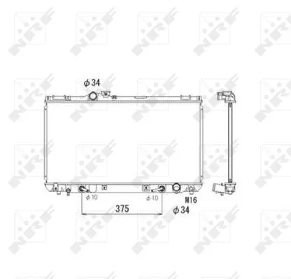 NRF Radiator, engine cooling (53586)