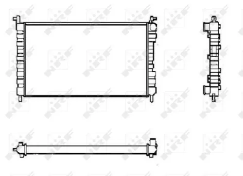 NRF Radiator, engine cooling (53600)