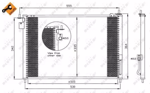 NRF Condenser, air conditioning (35635)