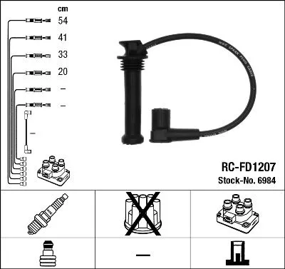 NGK Ignition Cable Kit (6984)