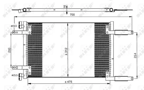 NRF Condenser, air conditioning (35493)
