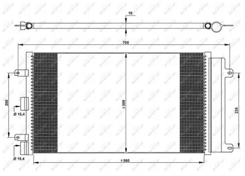 NRF Condenser, air conditioning (35752)