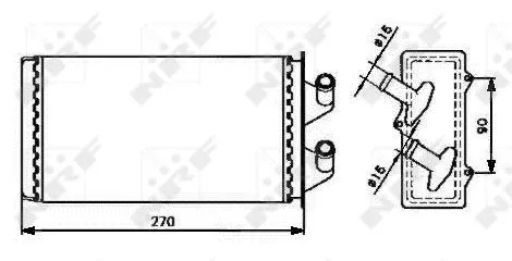 NRF Heat Exchanger, interior heating (53213)