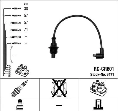 NGK Ignition Cable Kit (8471)