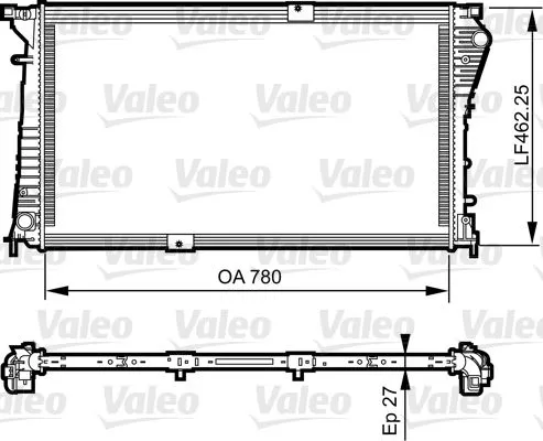VALEO Radiator, engine cooling (734931)