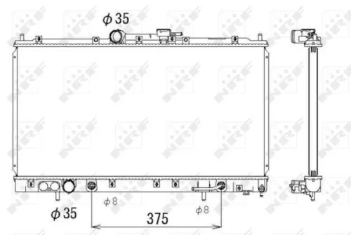 NRF Radiator, engine cooling (53313)