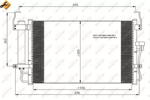 NRF Condenser, air conditioning (35474)