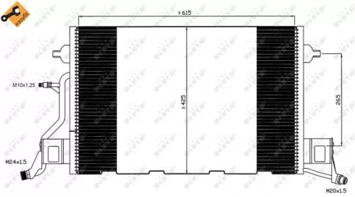 NRF Condenser, air conditioning (35564)