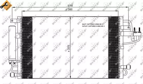 NRF Condenser, air conditioning (35600)