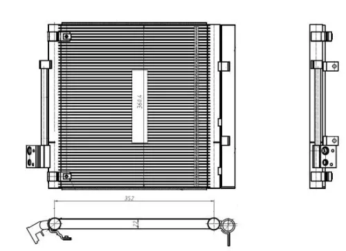 NRF Condenser, air conditioning (350448)