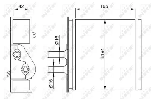 NRF Heat Exchanger, interior heating (53204)
