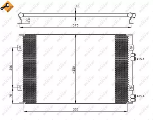 NRF Condenser, air conditioning (35384)