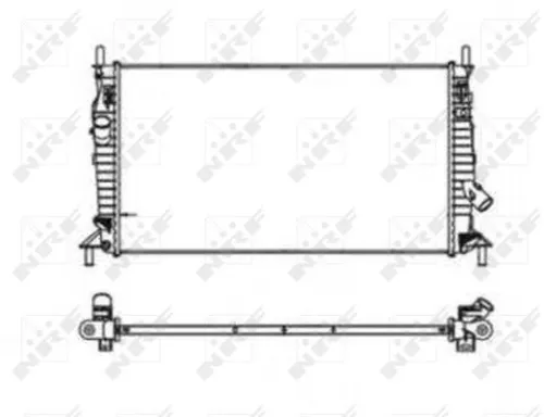 NRF Radiator, engine cooling (53403)