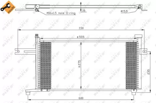 NRF Condenser, air conditioning (35315)