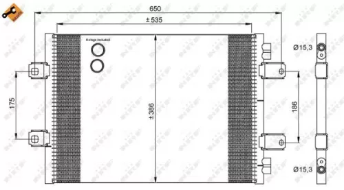NRF Condenser, air conditioning (35909)