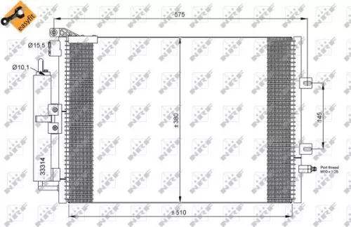 NRF Condenser, air conditioning (35897)
