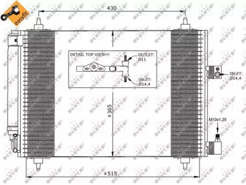 NRF Condenser, air conditioning (35649)