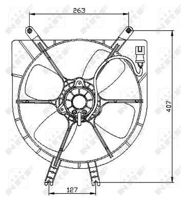 NRF Fan, engine cooling (47042)