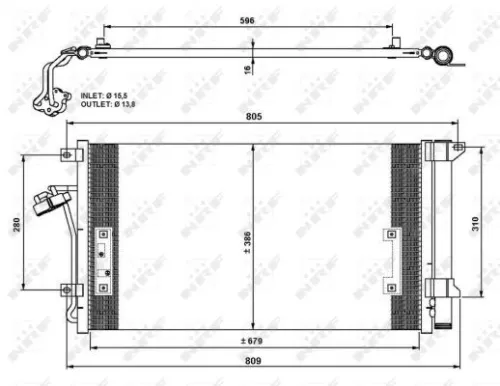 NRF Condenser, air conditioning (35639)