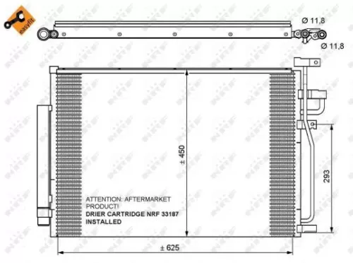 NRF Condenser, air conditioning (35775)
