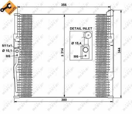 NRF Condenser, air conditioning (35146)