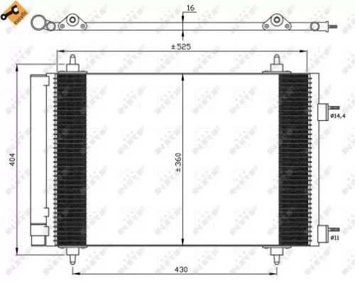 NRF Condenser, air conditioning (35611)
