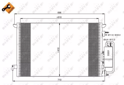 NRF Condenser, air conditioning (35929)