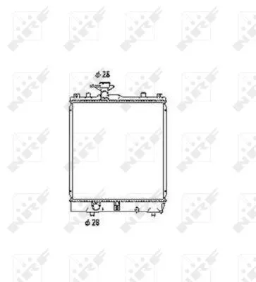 NRF Radiator, engine cooling (53456)