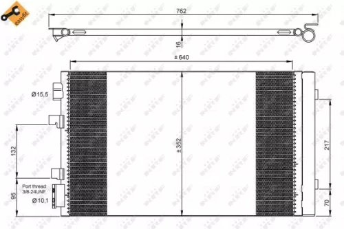 NRF Condenser, air conditioning (35938)