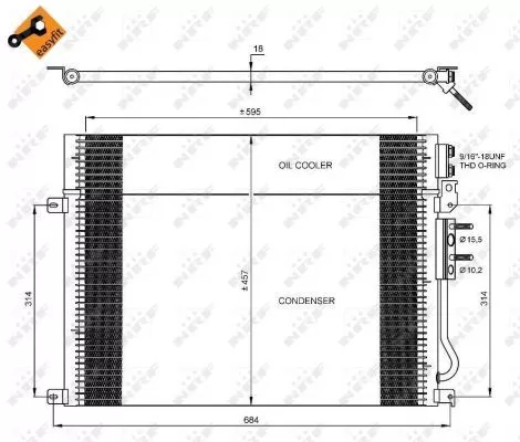 NRF Condenser, air conditioning (35920)