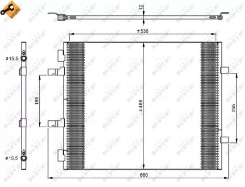 NRF Condenser, air conditioning (35960)