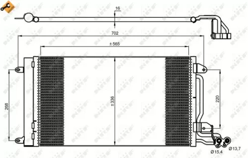 NRF Condenser, air conditioning (35910)