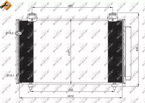 NRF Condenser, air conditioning (35861)