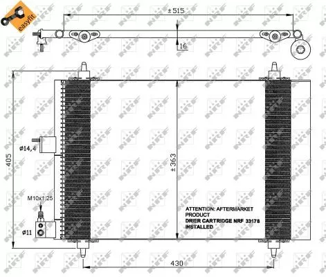 NRF Condenser, air conditioning (35414)