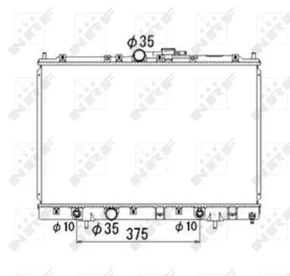 NRF Radiator, engine cooling (53686)