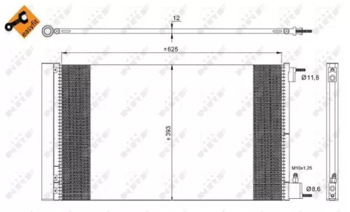NRF Condenser, air conditioning (35912)