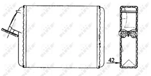 NRF Heat Exchanger, interior heating (58840)