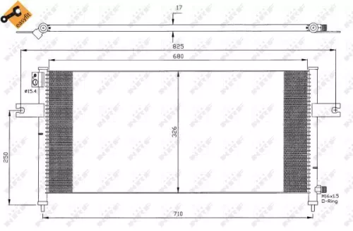 NRF Condenser, air conditioning (35380)