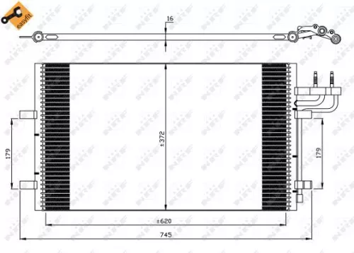 NRF Condenser, air conditioning (35551)
