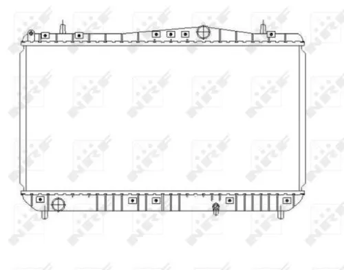 NRF Radiator, engine cooling (53384)