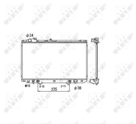 NRF Radiator, engine cooling (53467)