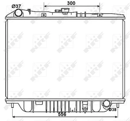 NRF Radiator, engine cooling (53517)