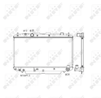 NRF Radiator, engine cooling (53572)